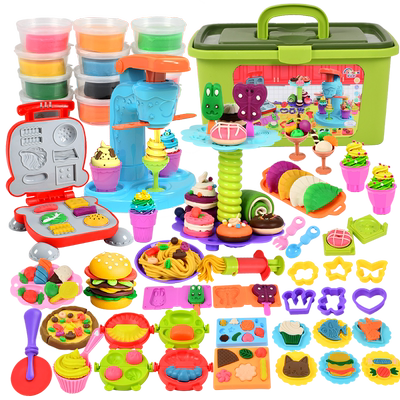 冰淇淋彩泥汉堡diy橡皮泥工具