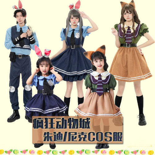 儿童节疯狂动物城朱迪尼克公主裙