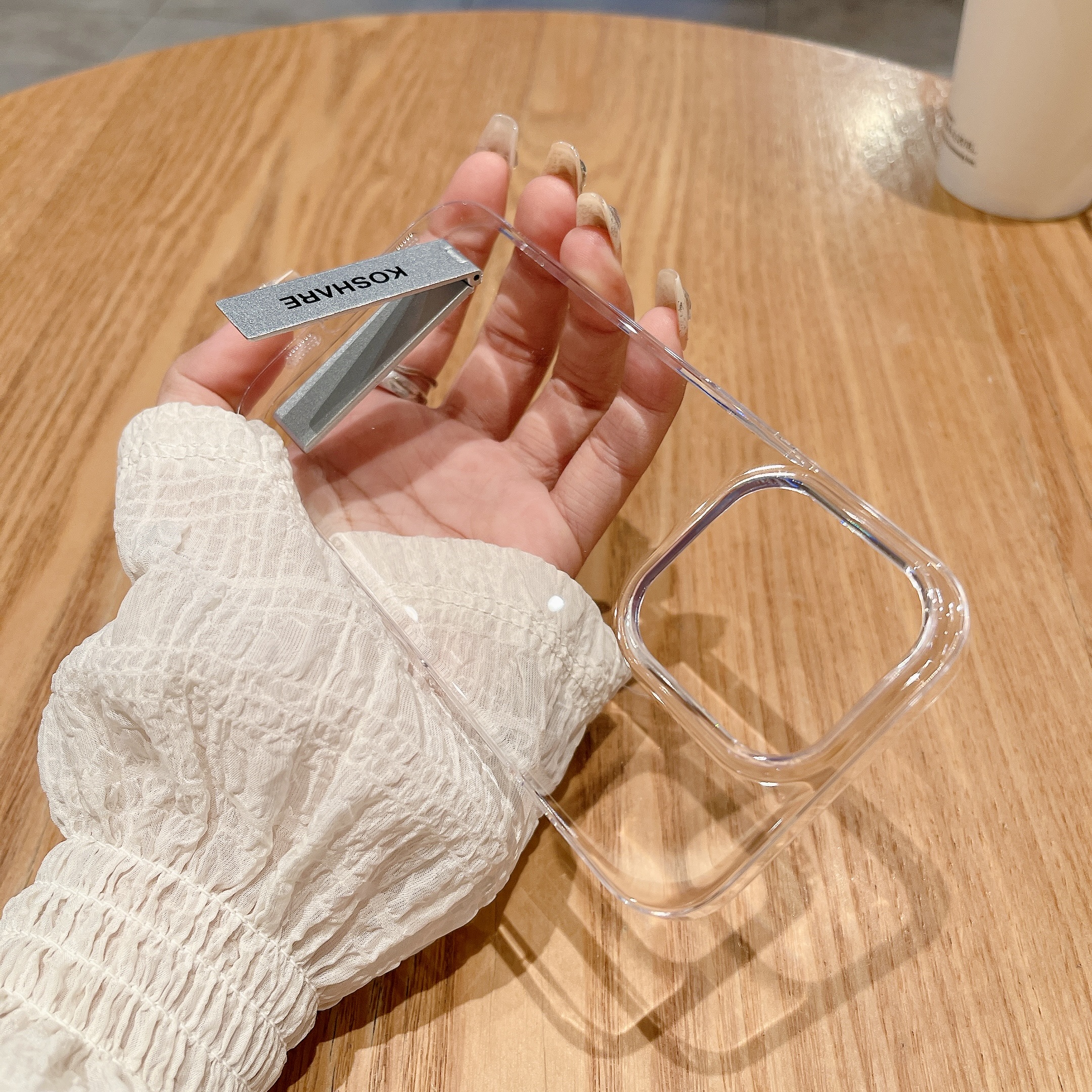 折叠金属支架适用于苹果15PC硬壳