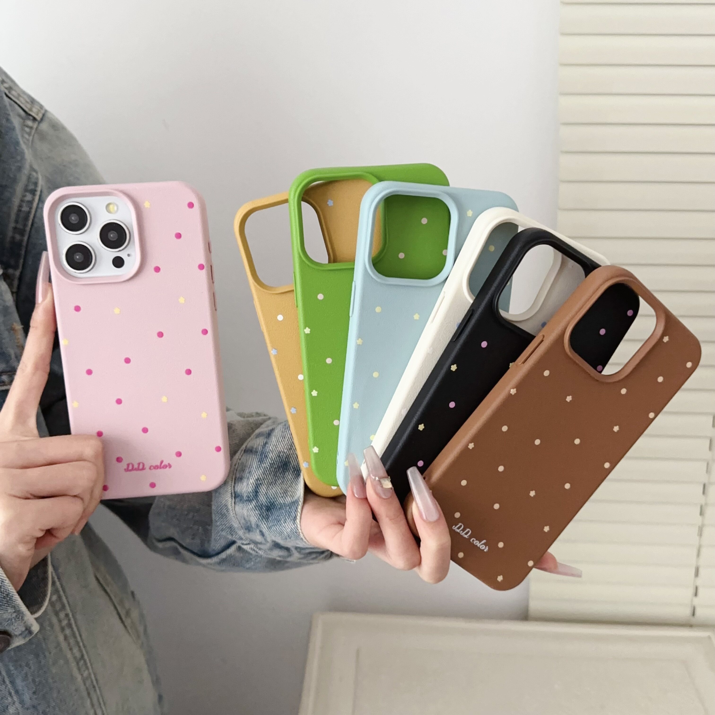 高级感适用苹果16promax手机壳新款纯色iPhone15plus磨砂13皮纹波点14pro肤感12pm少女11防摔保护套