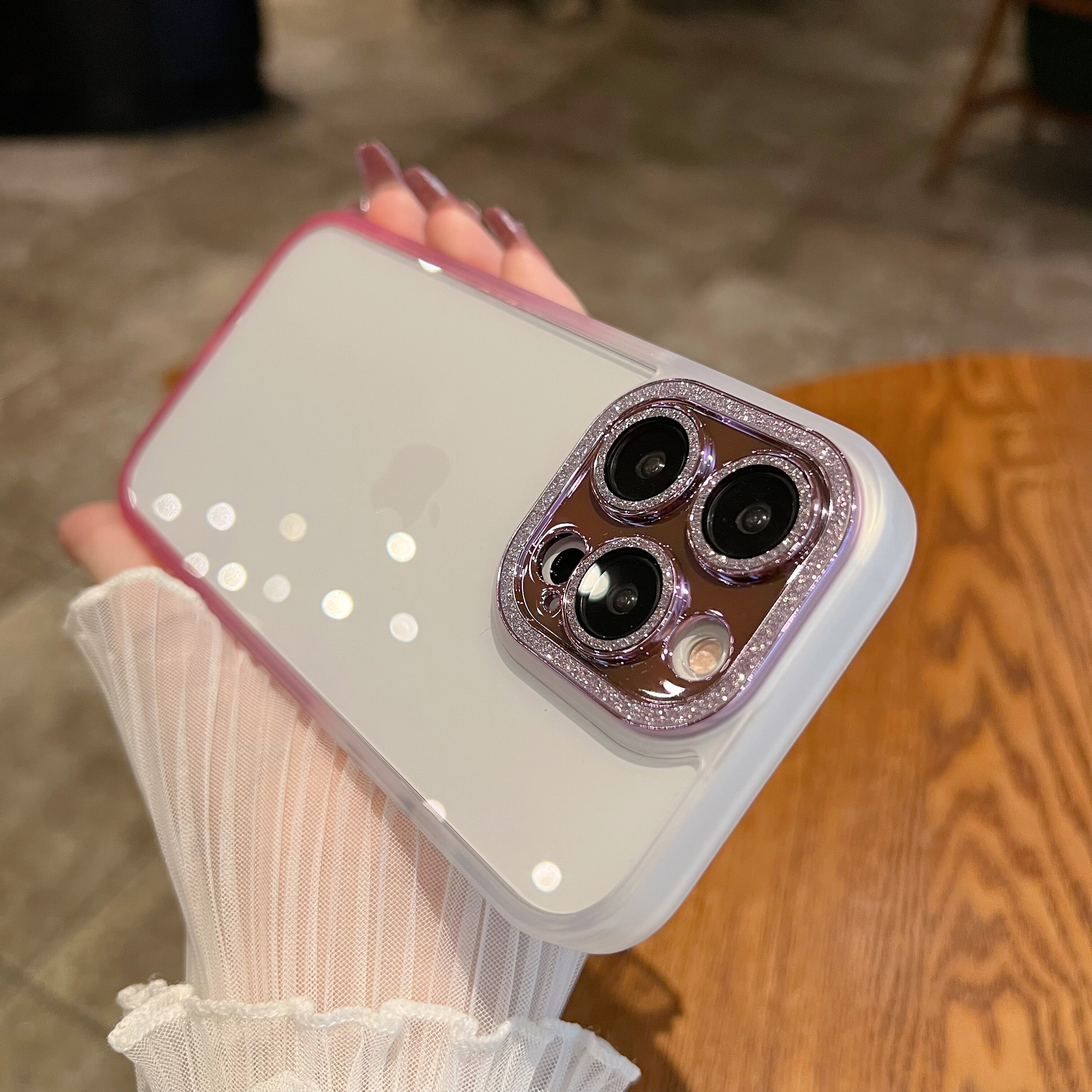 闪粉自带镜头膜适用于苹果14promax手机壳透明iphone13女新款13pro全包14pro高级感14渐变边12小众11创意怎么样,好用不?