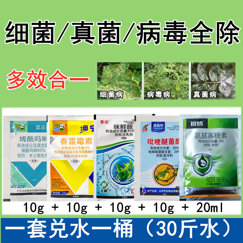 病毒病農藥套餐蔬菜細菌病真菌病