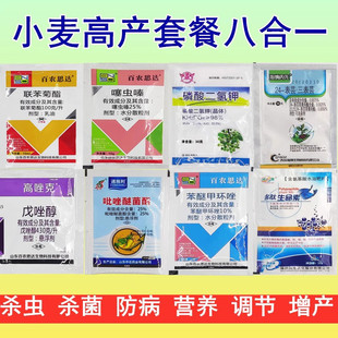 小麦增产高产套餐一喷三防赤霉白粉病蚜虫红蜘蛛杀虫杀菌剂叶面肥
