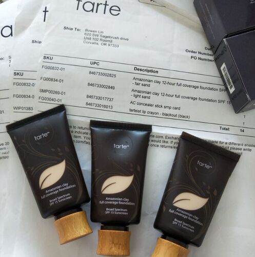 tarte亚马逊黏土粉底液孕妇