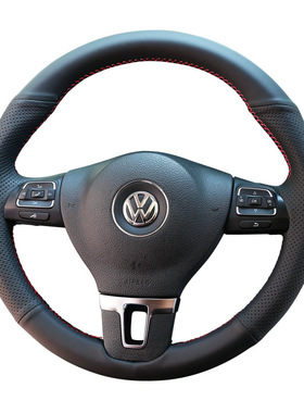 适用奥迪Q5L方向盘套超纤皮手缝A4L/A6L/Q2LQ7Q6Q3A3A5方向盘把套