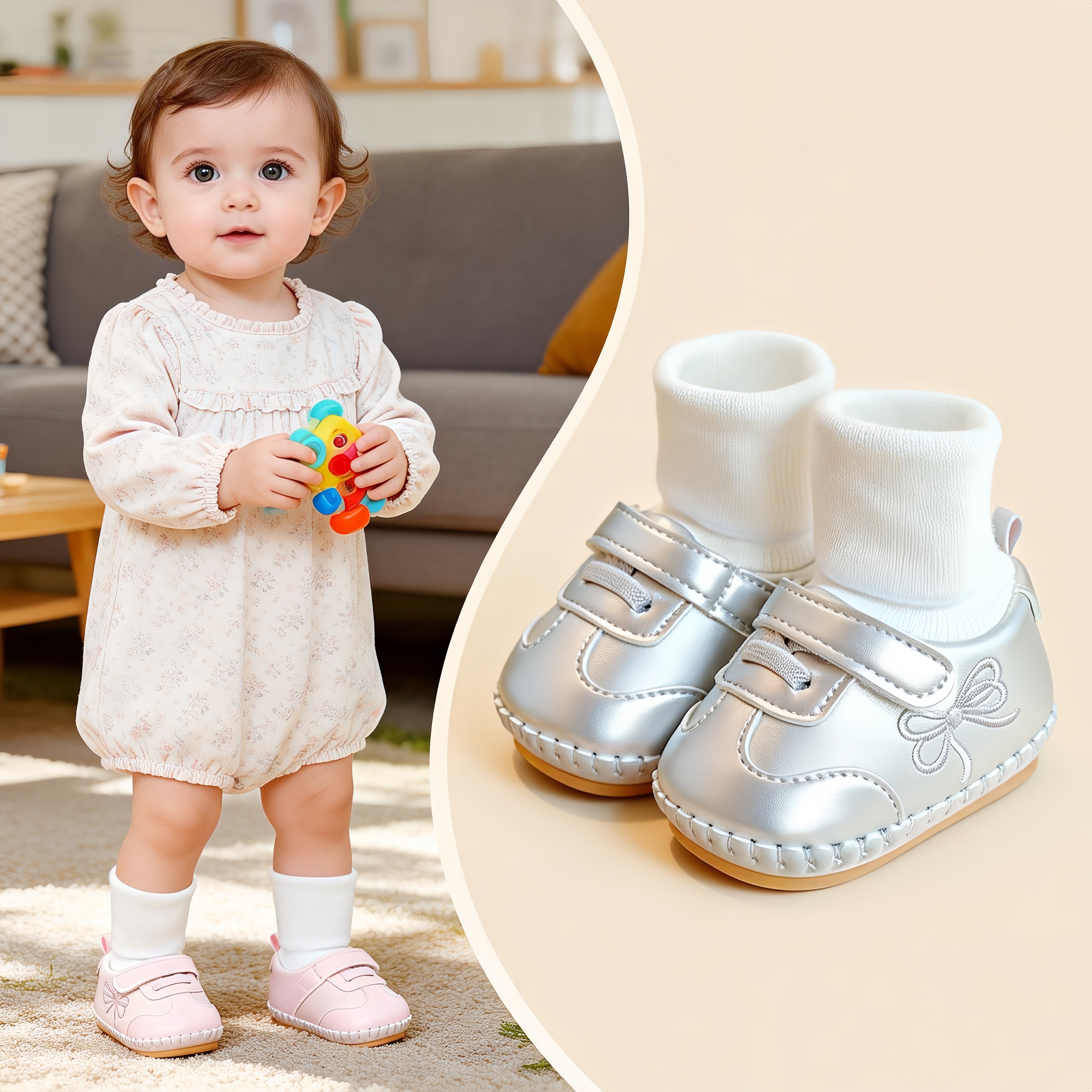新款婴儿鞋子软底防滑春秋步前鞋韩版女宝宝鞋子0-1岁不掉鞋袜,童鞋/婴儿鞋/亲子鞋,婴儿步前鞋/袜鞋,淘宝优惠券,粉丝福利购,淘宝优惠卷