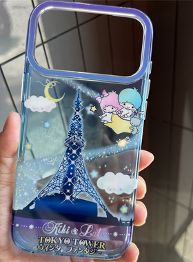 小众少女可爱梦幻卡通双子星适用iPhone16pro硬壳保护套15promax全包手机壳14pro全包软边壳13防摔保护套