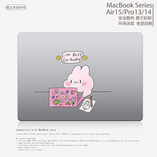 简约个性小众美式可爱笔记本电脑保护套适用苹果电脑MacBook Case2026保护壳M5 M2 Air15.3 Pro14/13新款Neo