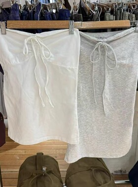 Brandy bm新款美式辣妹抹胸系带吊带修身露肩显瘦内搭上衣女