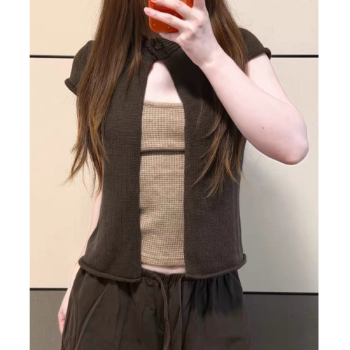 Brandybm修身显瘦针织开衫女