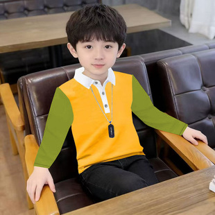 童装儿童保暖男童秋冬季上衣外穿时尚洋气宝宝加绒加厚长袖t恤