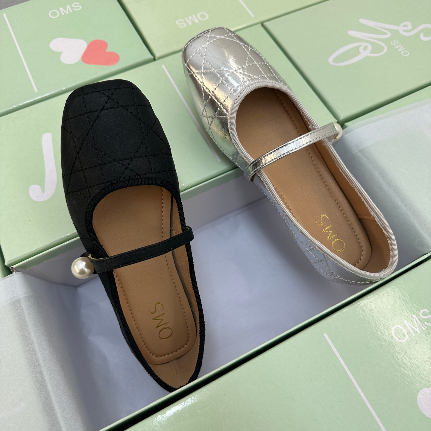 小香风复古大码浅口单鞋珍珠魔术贴方头菱格轻便平底玛丽珍女鞋,女鞋,玛丽珍鞋,淘宝优惠券,粉丝福利购,淘宝优惠卷