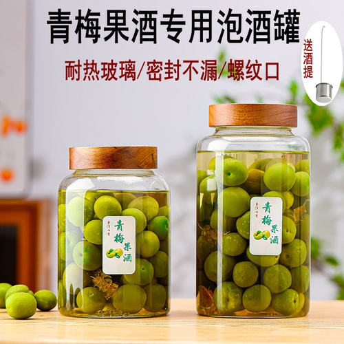 耐热自酿青梅果酒泡酒玻璃酒瓶