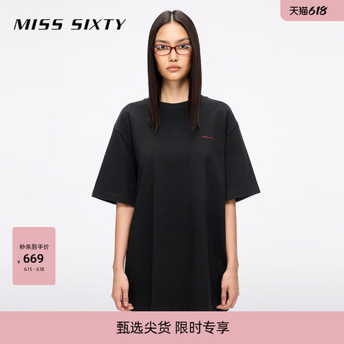 MissSixty钉珠宽松T恤