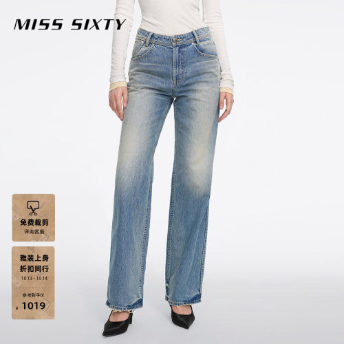 MissSixty日本蓝牛直筒牛仔裤
