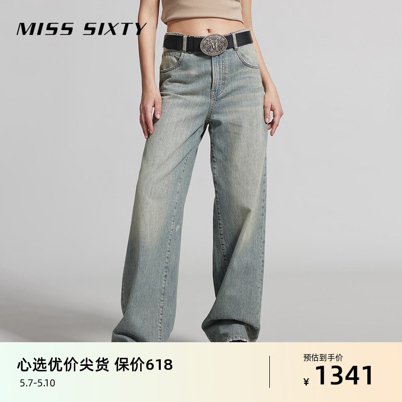 【土耳其牛仔】Miss Sixty2024夏季新款牛仔裤女高腰显瘦宽松阔