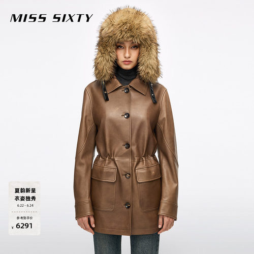 MissSixty羊皮真皮外套