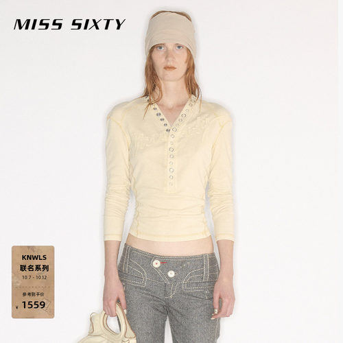 MISSSIXTY×KNWLS徽标T恤