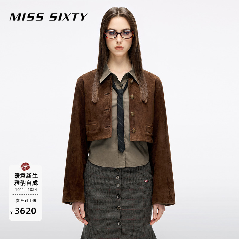 MissSixty绒面革外套