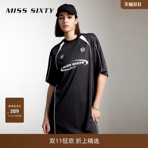 MissSixty圆领复古运动风连衣裙