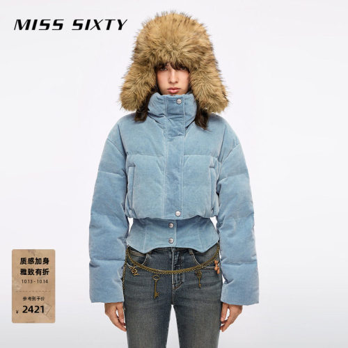 MissSixty拼接牛仔羽绒服