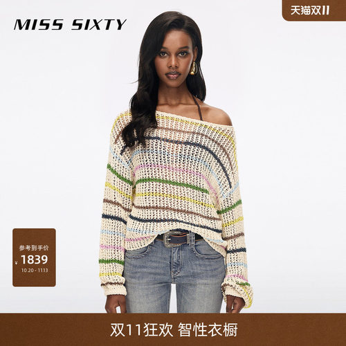 MissSixty条纹针织衫