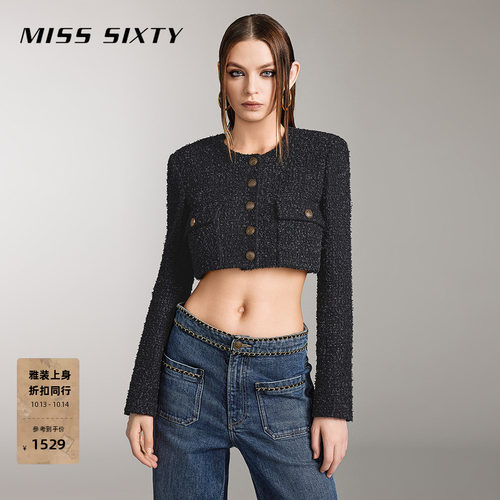 MissSixty圆领性感小香风短外套