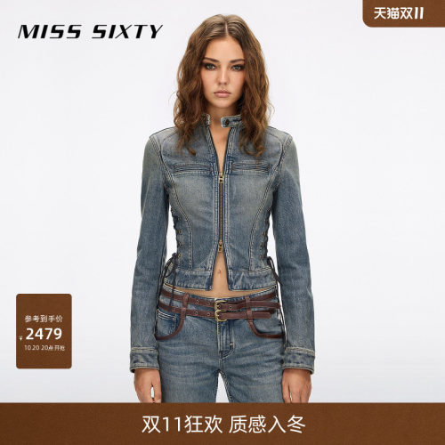 MissSixty绑带牛仔外套