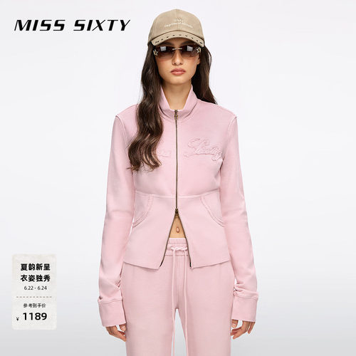 MissSixty徽标做旧卫衣