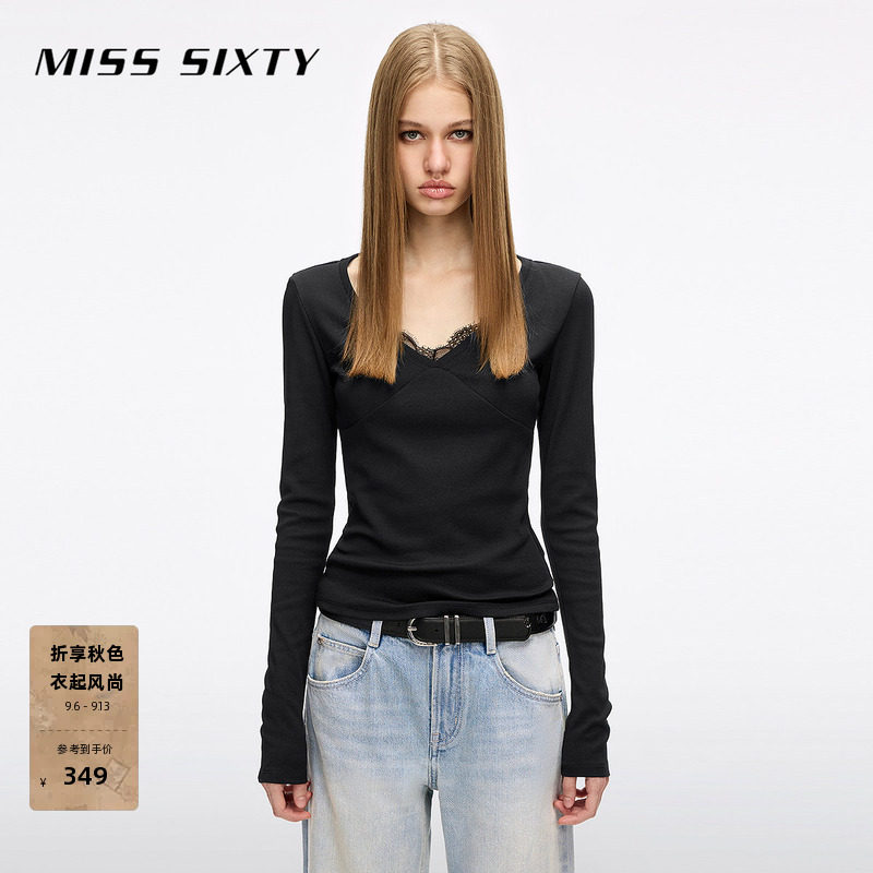 MissSixty蕾丝长袖T恤图片