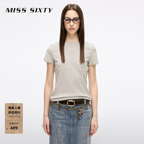 MissSixty珍珠钉珠T恤