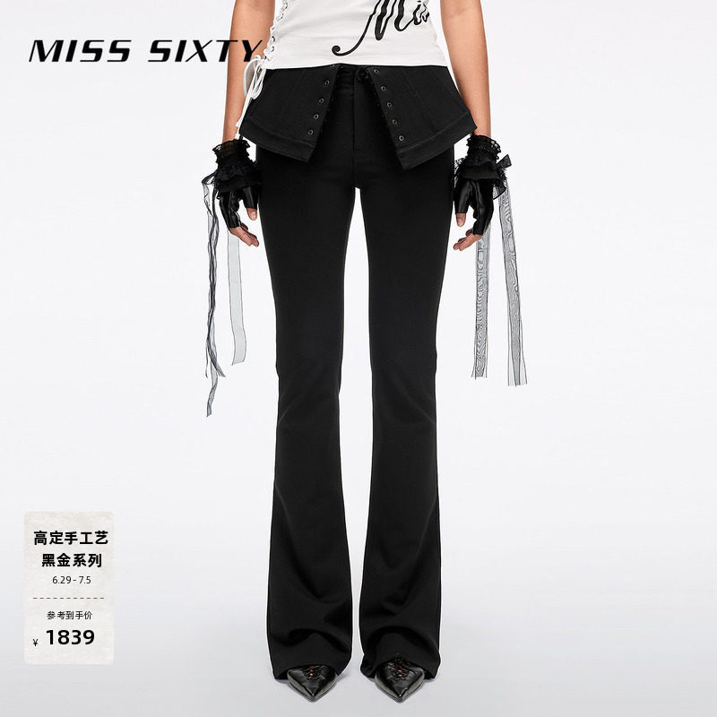 【黑金系列】Miss Sixty2026春夏新款两穿绑带腰封设计