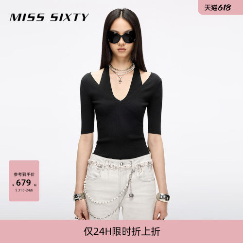 MissSixty挂脖针织衫