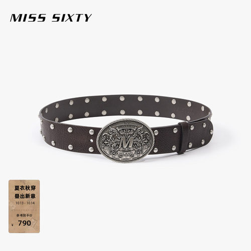MissSixty铆钉真皮腰带