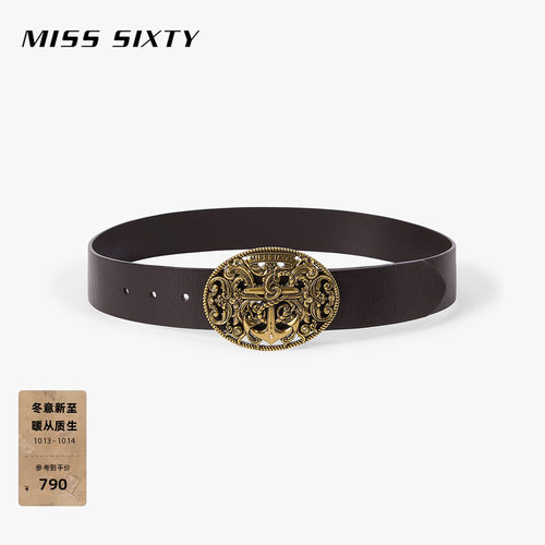MissSixty金属扣皮革腰带