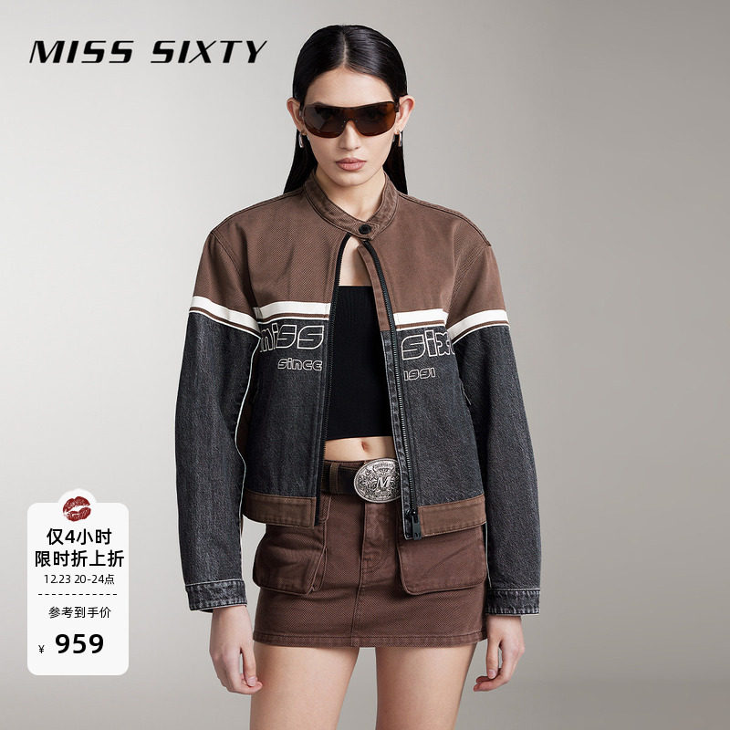 MissSixty复古机能拼接牛仔外套