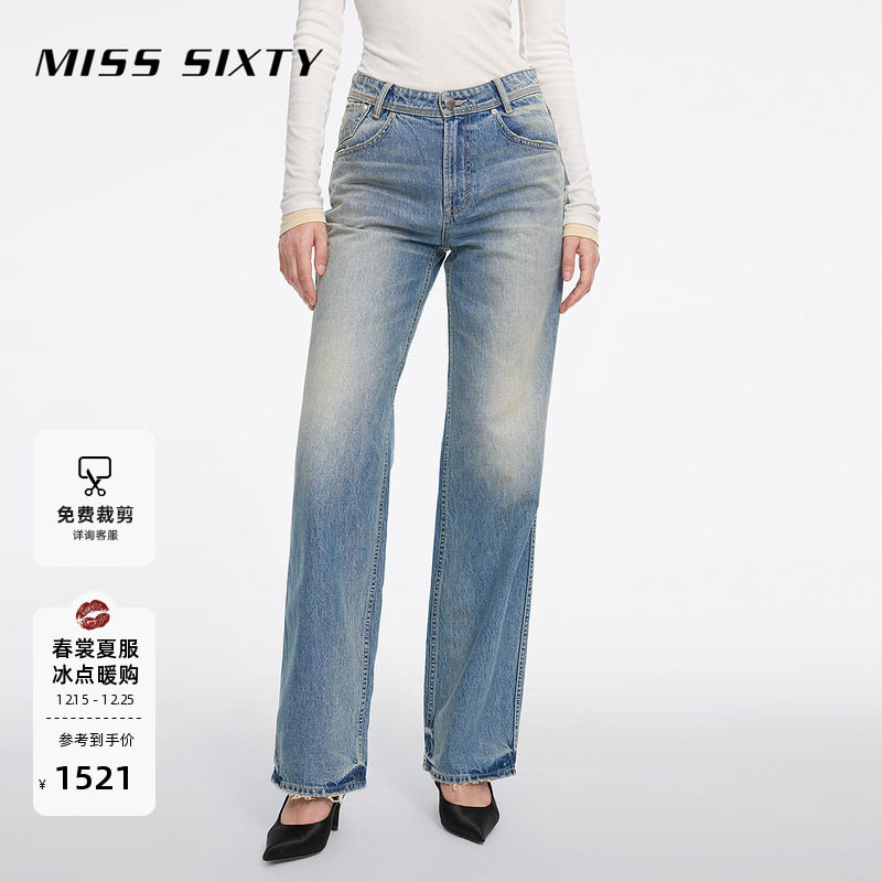 MissSixty日本蓝牛直筒牛仔裤