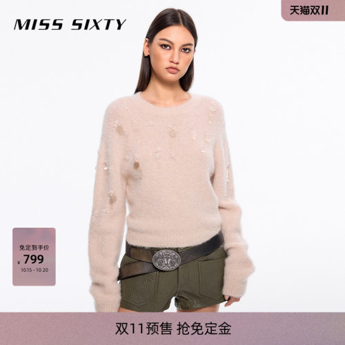 MissSixty重工钉珠针织衫