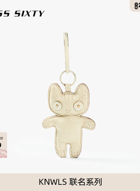 MISS SIXTY × KNWLS 联名系列2026春季新款做旧皮革猫挂件钥匙扣