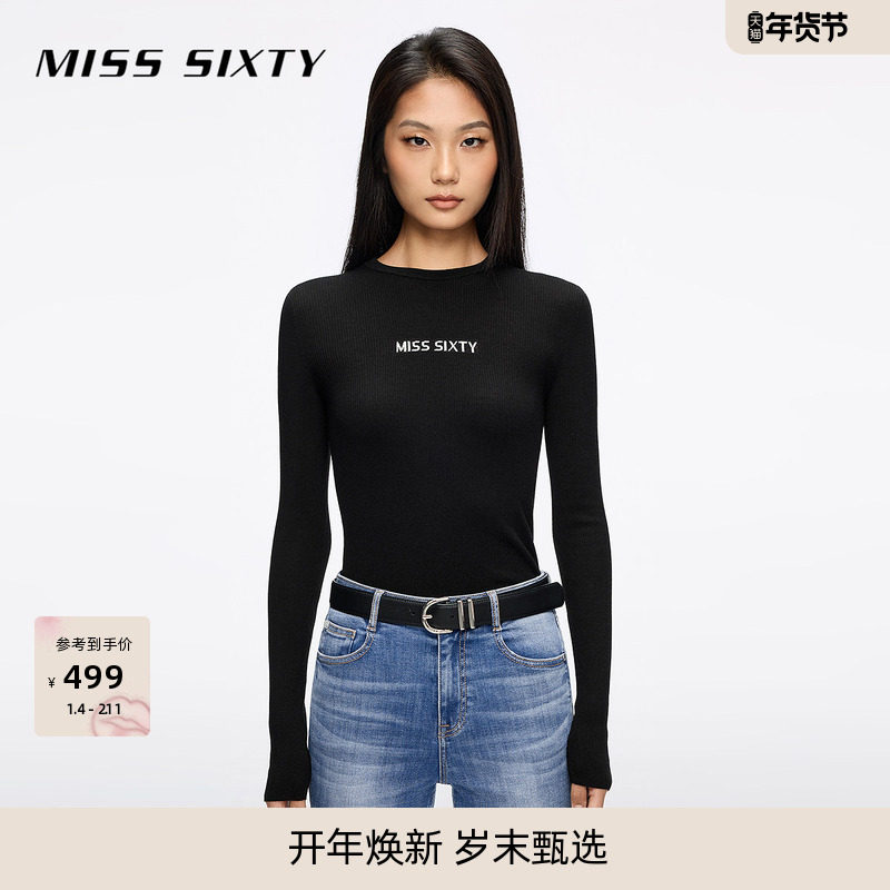 【新年穿搭】Miss Sixty25秋新款针织衫羊毛桑蚕丝混纺毛衣氛围感,女装/女士精品,毛针织衫,淘宝优惠券,粉丝福利购,淘宝优惠卷