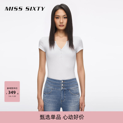 MissSixtyV领徽标T恤