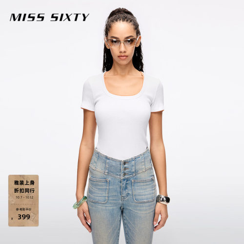 MissSixty简约U领短袖T恤