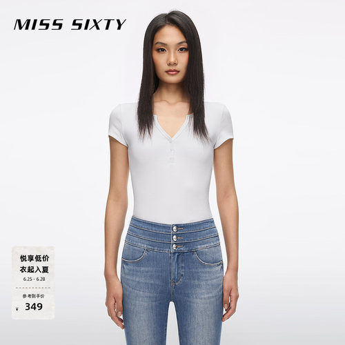 MissSixtyV领徽标T恤