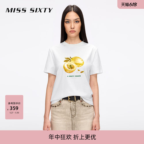 MissSixty钉珠短袖T恤