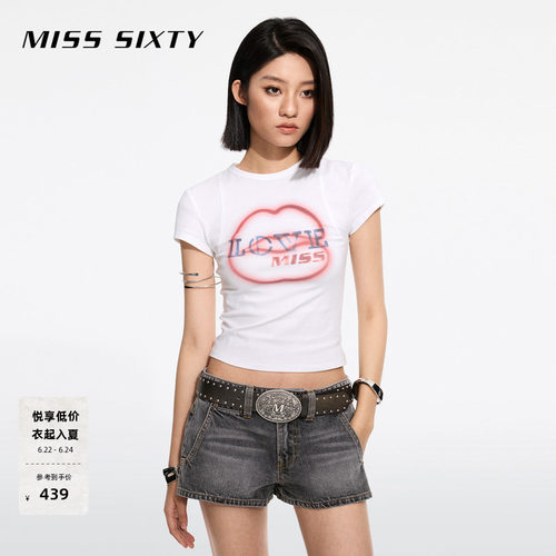 MissSixty正肩唇印T恤