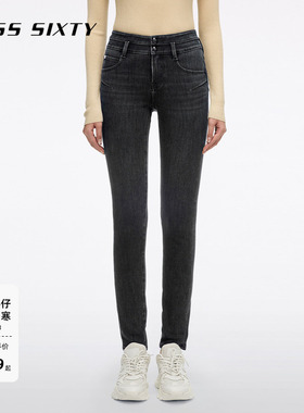 【保暖含羊绒】Miss Sixty2025冬季新款牛仔裤女显瘦小脚铅笔裤