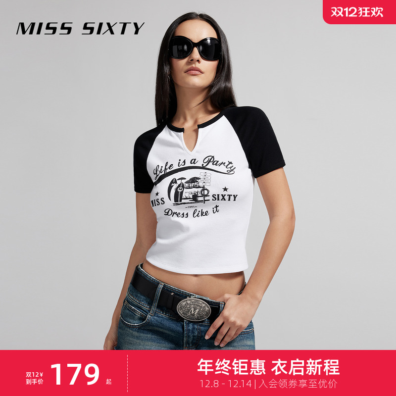 MissSixty复古短袖T恤