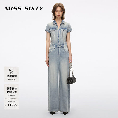 MissSixty牛仔工装连体裤