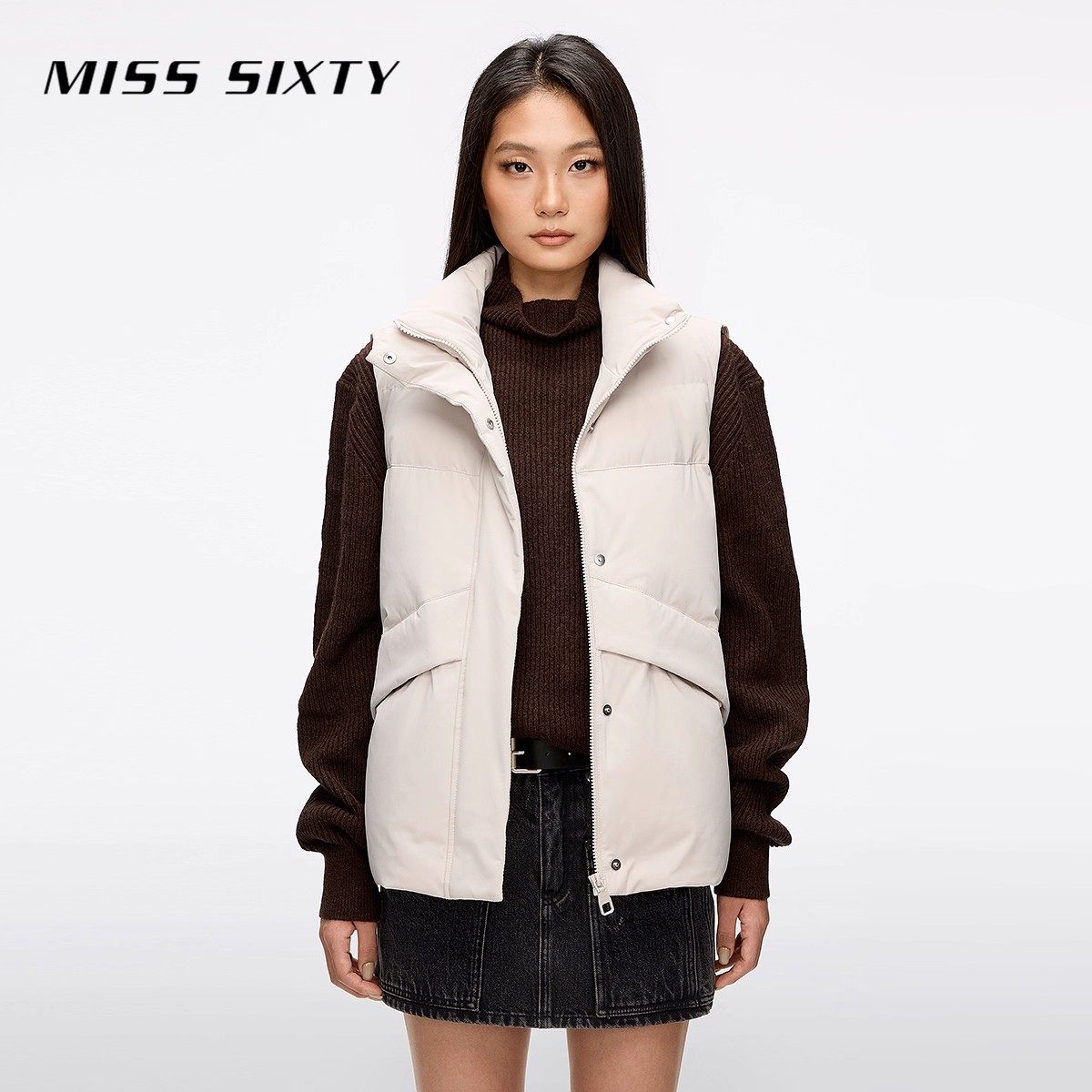 【七七酱直播间】【保暖90鹅绒】Miss Sixty羽绒背心马甲