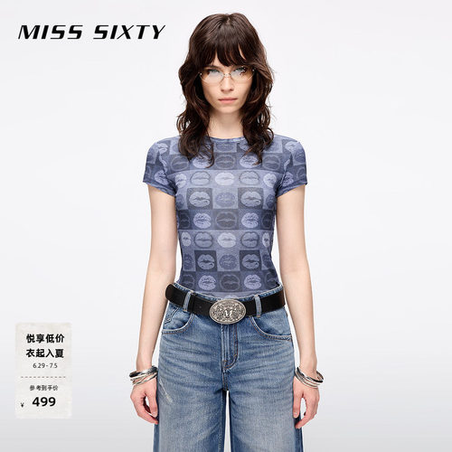MissSixty正肩圆领短袖T恤